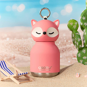 Бутылка-термос для напитков Asobu "Mini Bestie",лиса, 200 мл